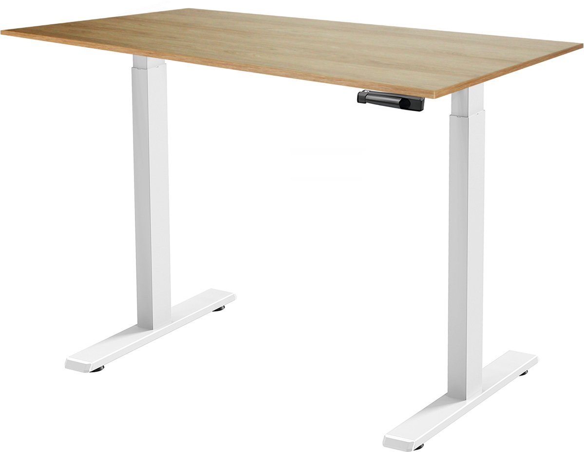

Стол ErgoSmart Manual Desk Compact FR 1200х650х25 мм (ЛДСП дуб натуральный/белый)