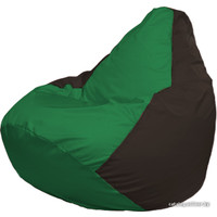 Кресло-мешок Flagman Груша Г2.1-242 (зелёный/коричневый)