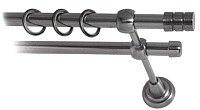 

Карниз для штор Lm Decor Цилиндр 088 2р гладкий (антрацит, 3.2м)