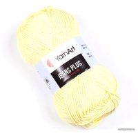 Пряжа для вязания Yarnart Jeans Plus 55% хлопок/45% полиакрил 67 100 г (160 м, желтый)