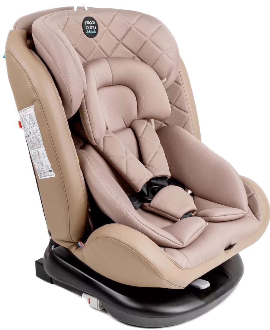 

Детское автокресло Amarobaby Brilliant Isofix AMARO-2003-BrBe (бежевый)