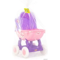 Коляска для кукол Полесье Arina 4-х колесная 48202 (фиолетовый/розовый)