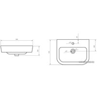 Умывальник BelBagno Albano 56x42.5 [BB120L]