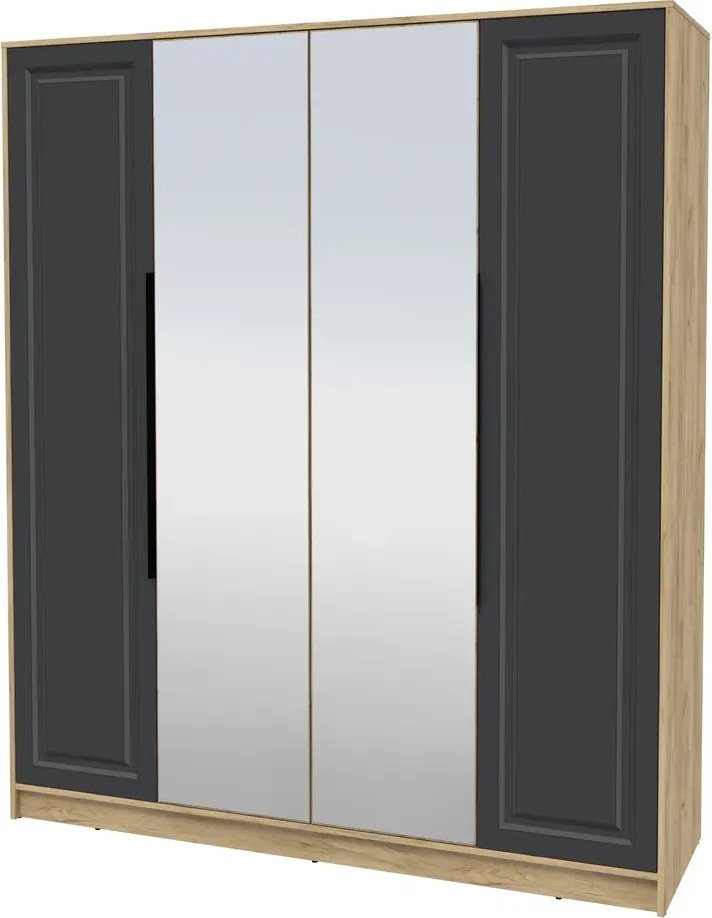 

Шкаф распашной Интерлиния Концепт КТ-Ш4з Деко (дуб золотой/пепел)