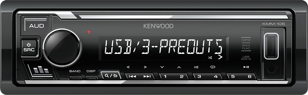 

USB-магнитола Kenwood KMM-106