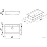 Кухонная мойка Smeg VSGX860B