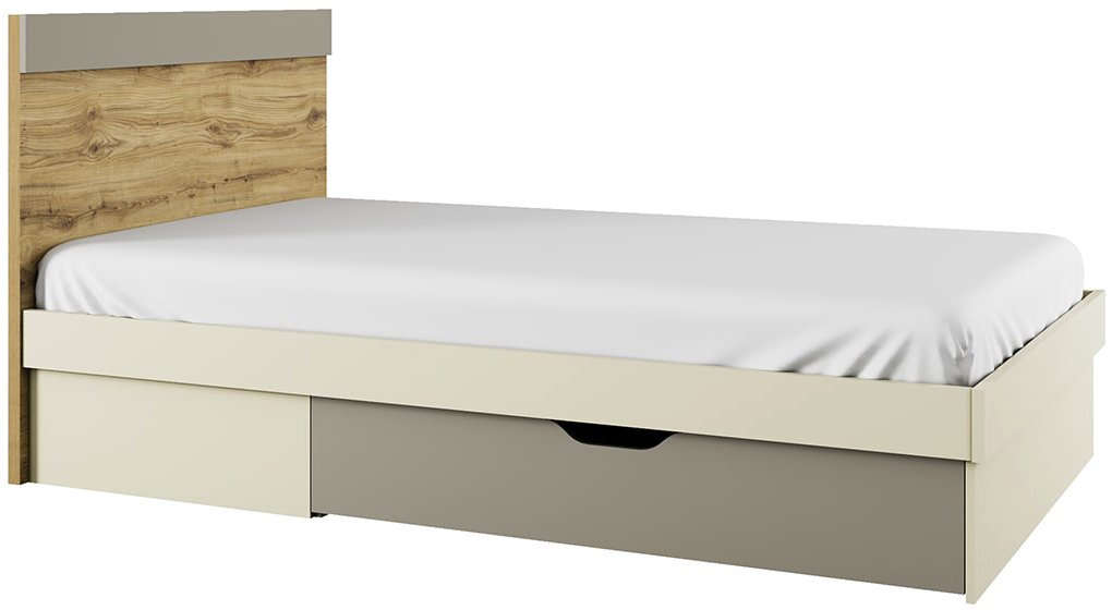 

Кровать Anrex Modern 120S 707222 120x200 (дуб наварра/персидский жемчуг/ирландский ликер)