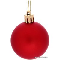 Елочная игрушка Серпантин Матовый шар 5 см 4 шт (красный) 183-851