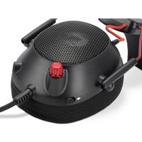 Наушники Оклик HS-L305G (черный/красный)