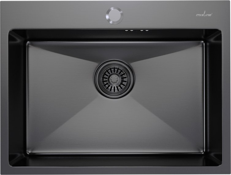 

Кухонная мойка Mixline 547236 (черный графит, 3 мм)