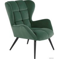 Интерьерное кресло Halmar Tyrion (темно-зеленый/черный)