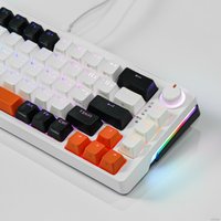 Клавиатура Cyberlynx ZA68 White Black Orange (TNT Yellow)