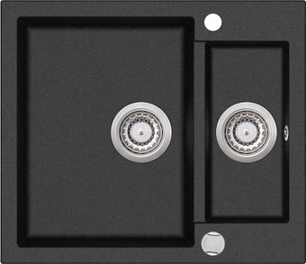 Кухонная мойка Aquasanita Tesa SQT150AW (black metallic 601)