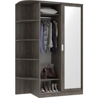 Шкаф-купе Кортекс-мебель Лагуна ШК04-02 (орех элия, левая консоль)