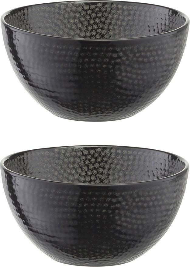 Набор салатников Liberty Jones Dots LT-LJ-CBWDT-CRB-21 (2шт, черный)