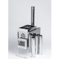 Свободностоящая печь-камин Инвент Средний с теплообменником (со стационарными экранами)