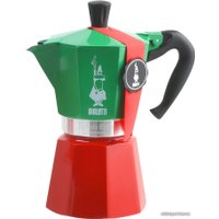 Гейзерная кофеварка Bialetti Moka Express Tricolor (6 порций)