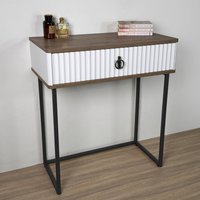 Туалетный столик без зеркала Shtabe Royal 5115 эко (дуб веллингтон/черный/р.черная)