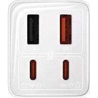 Сетевое зарядное Baseus GaN6 Pro Fast Charger 2C+2U 65W P10162701213-00 (белый)