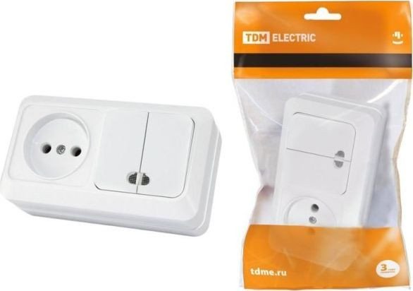

Розетка TDM Electric Ладога SQ1801-0108 (белый)