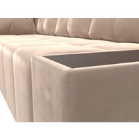 Угловой диван Mebelico Амадэус 109681 (левый, велюр, бежевый)