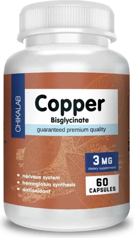 Витамины, минералы Chikalab Медь/Copper (60 капсул)
