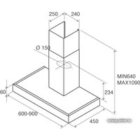 Кухонная вытяжка Jetair Pola P 90 INX 55916910A