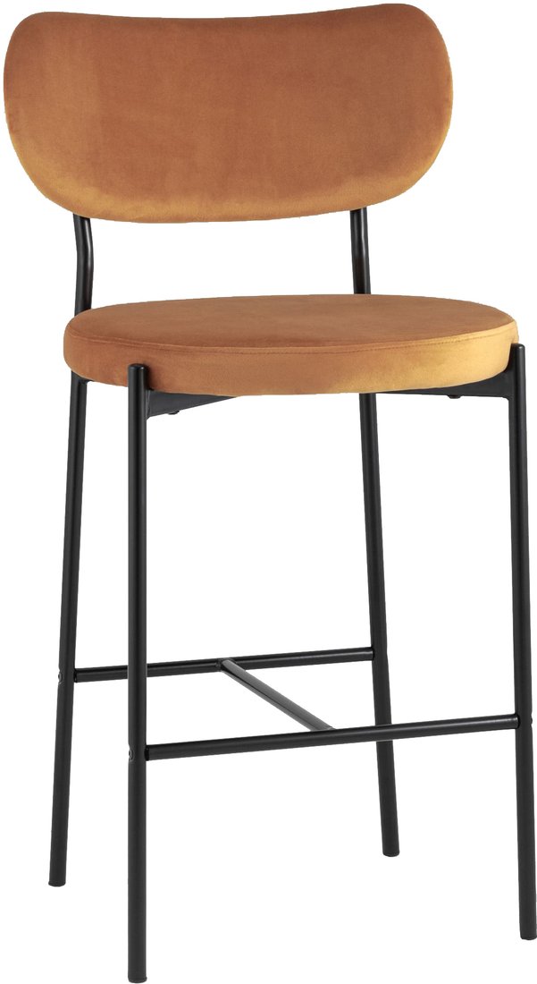 

Стул Stool Group Барбара полубарный (велюр терракотовый/черный)