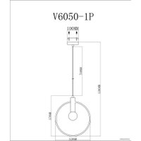 Подвесная люстра Moderli Sachara V6050-1P