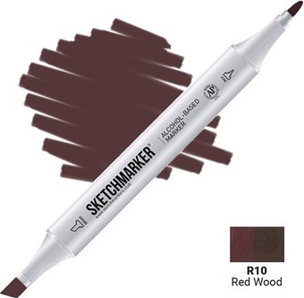 Маркер художественный Sketchmarker Двусторонний R10 SM-R10 (красное дерево)