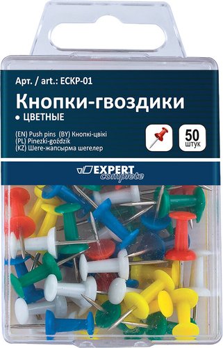 Кнопки канцелярские Expert Complete ECKP-01 (50 шт)