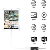 Адаптер USBTOP Lightning - USB Type-A ver.02 (белый)