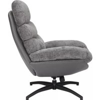 Интерьерное кресло Signal Giselle (серый/серый/черный мат)