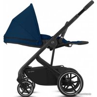 Универсальная коляска Cybex Balios S Lux 2020 (2 в 1, черная рама, navy blue)