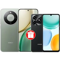 Телефон HONOR X9d 12GB/256GB международная версия (мятный) и смартфон HONOR X5c 4GB/64GB по акции