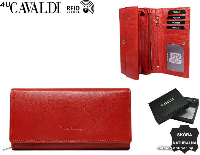 Кошелек Cedar 4U Cavaldi RD-12-GCL (красный мульти)