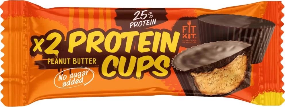 

Протеиновое пирожное FitKit Protein Cups (70 г, 2 шт, арахисовая паста в шоколаде)