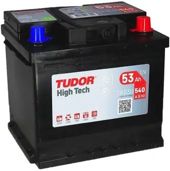 Автомобильный аккумулятор Tudor High Tech TA530 R+ (53 А·ч)