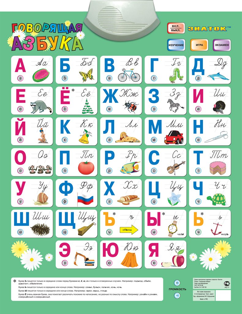 

Интерактивная игрушка Знаток Говорящая Азбука 70088