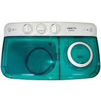 Активаторная стиральная машина Vesta WME60P (белый/зеленый)