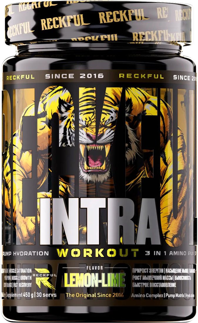 BCAA Reckful Intra Workout (Lemon-Lime, 450г)