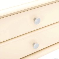 Стойка для одежды Мебелик с ящиками на колесах В 23Н (слоновая кость)