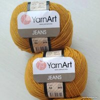 Пряжа для вязания Yarnart Jeans 84 50 г 160 м (горчица)