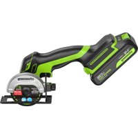 Угловая шлифмашина Greenworks GD24UCS 3402007CUA (с 1-им АКБ)