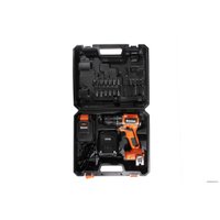 Ударная дрель-шуруповерт Ермак 693-016 (с 1-им АКБ, кейс, набор оснастки)