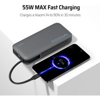 Внешний аккумулятор Cuktech PB200N 20000mAh 55W (светло-серый)