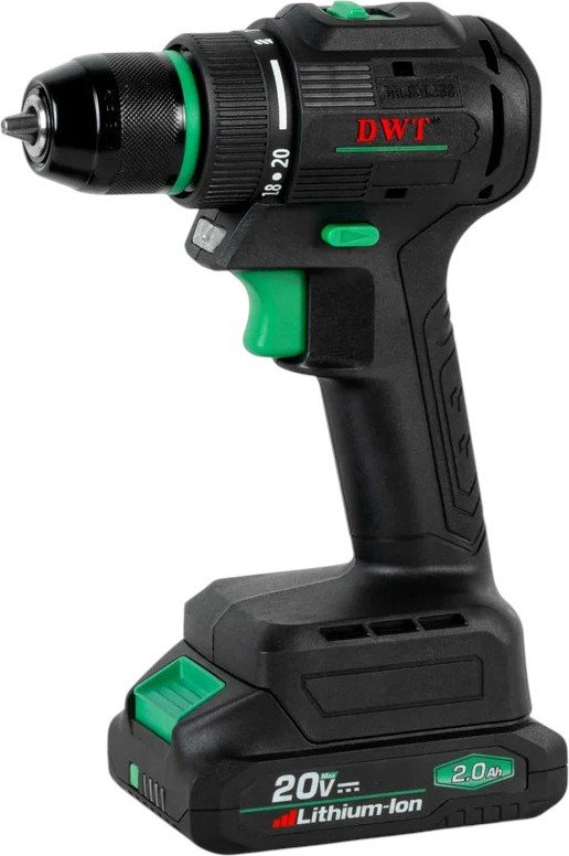 

Дрель-шуруповерт DWT ABSP-20 DNM-2 BMC (с 2-мя АКБ, кейс)