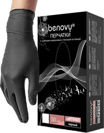 

Нитриловые перчатки Beajoy Nitrile MultiColor BS (L, 100 шт, черный)