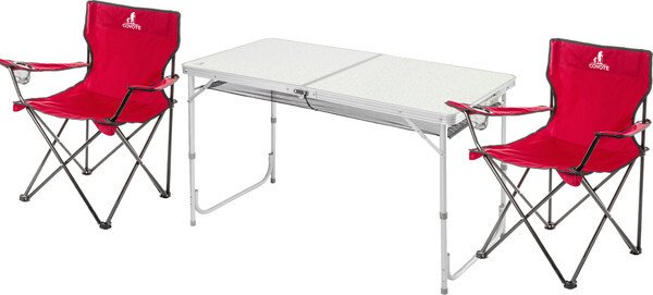 

Стол со стульями Coyote HKTB-1030L/HKC-1001A (красный)