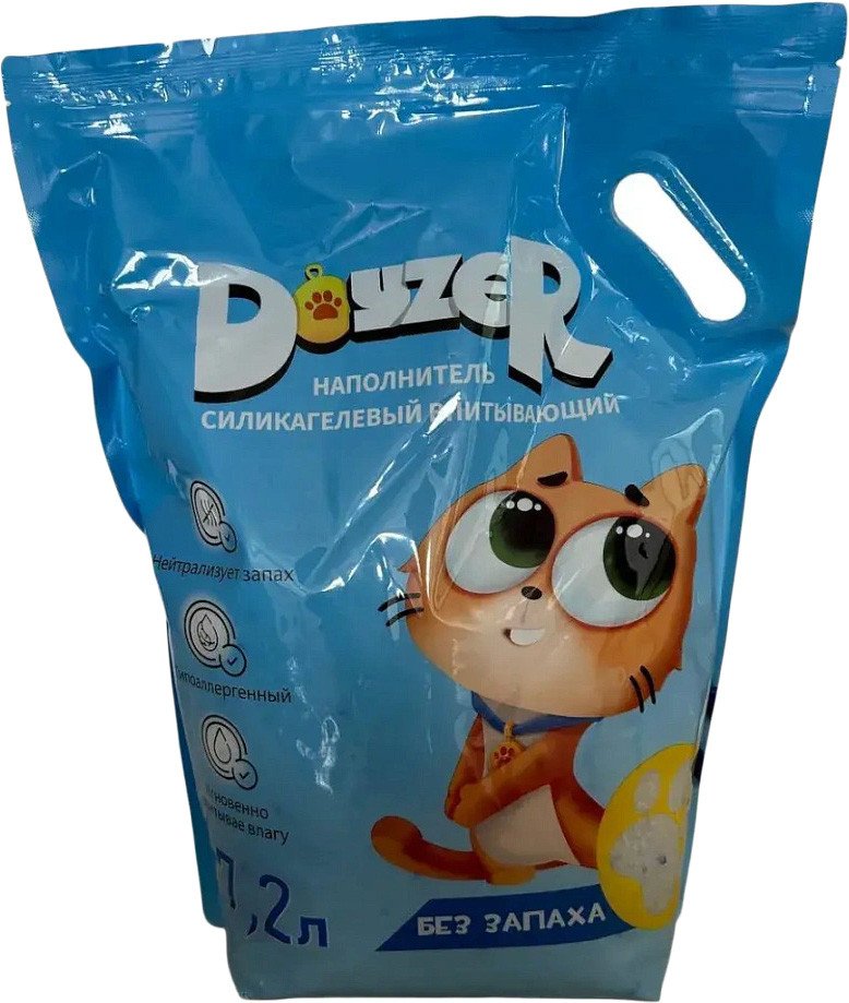 

Наполнитель для туалета Doyzer cиликагелевый без запаха 7.2 л